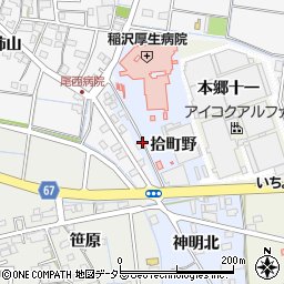 愛知県稲沢市祖父江町本甲拾町野31周辺の地図