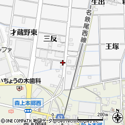 愛知県稲沢市祖父江町山崎三反49-5周辺の地図