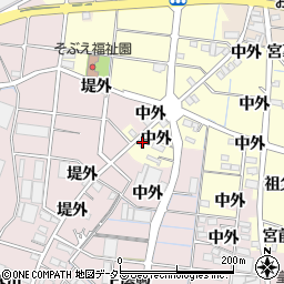 愛知県稲沢市祖父江町上牧西78周辺の地図