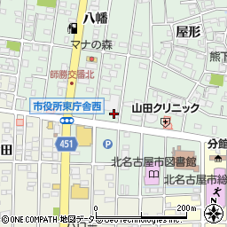 たばね庵名古屋師勝店周辺の地図
