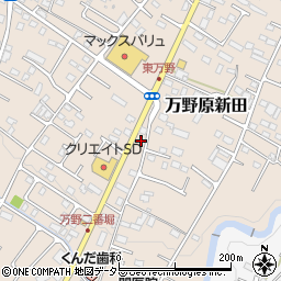 静岡県富士宮市万野原新田3327周辺の地図