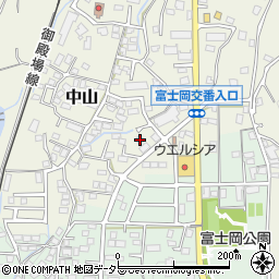静岡県御殿場市中山1123周辺の地図