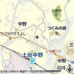 千葉県夷隅郡大多喜町中野271周辺の地図