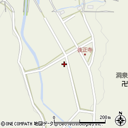 京都府福知山市後正寺周辺の地図