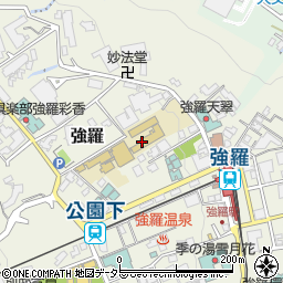 函嶺白百合学園小学校周辺の地図
