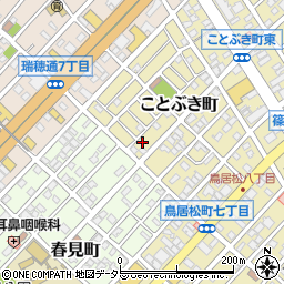 愛知県春日井市ことぶき町64周辺の地図