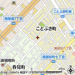 愛知県春日井市ことぶき町65周辺の地図