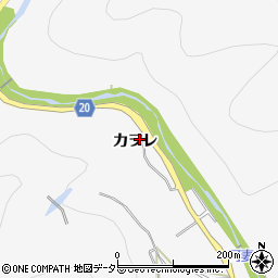 愛知県豊田市浅谷町カヲレ周辺の地図