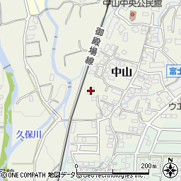 静岡県御殿場市中山611-1周辺の地図