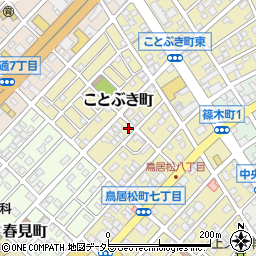 愛知県春日井市ことぶき町17周辺の地図