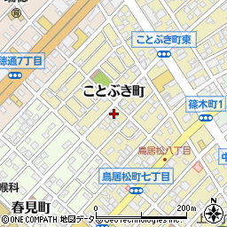 愛知県春日井市ことぶき町34周辺の地図