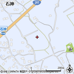 千葉県大多喜町（夷隅郡）石神周辺の地図