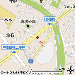 愛知県名古屋市守山区中志段味下寺林周辺の地図