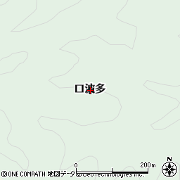 鳥取県八頭郡智頭町口波多周辺の地図