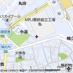 愛知県西春日井郡豊山町豊場小道周辺の地図