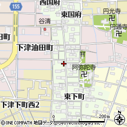 愛知県稲沢市下津町西下町1周辺の地図