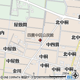 四貫中区公民館周辺の地図