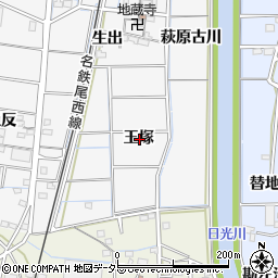 愛知県稲沢市祖父江町山崎王塚周辺の地図
