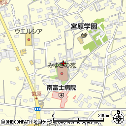 静岡県富士宮市宮原周辺の地図