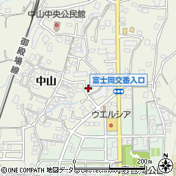 静岡県御殿場市中山1105周辺の地図