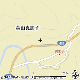 岡山県真庭市蒜山真加子周辺の地図