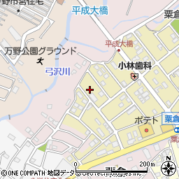 静岡県富士宮市粟倉南町184周辺の地図