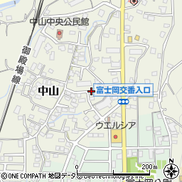 静岡県御殿場市中山1104周辺の地図