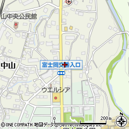 静岡県御殿場市中山708周辺の地図