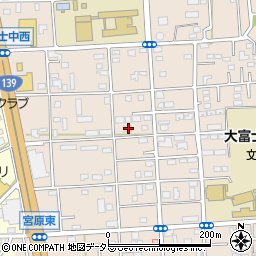 静岡県富士宮市万野原新田3810周辺の地図