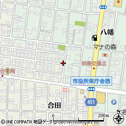 愛知県北名古屋市鹿田狐塚周辺の地図