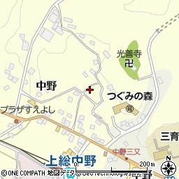 千葉県夷隅郡大多喜町中野249周辺の地図