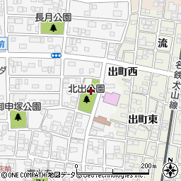 弥勒寺集会所周辺の地図