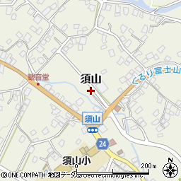静岡県裾野市須山周辺の地図