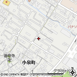 滋賀県彦根市小泉町周辺の地図