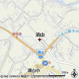 静岡県裾野市須山周辺の地図