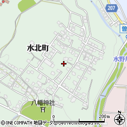 愛知県瀬戸市水北町周辺の地図