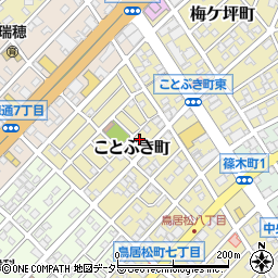 愛知県春日井市ことぶき町75周辺の地図