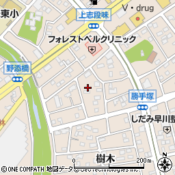 愛知県名古屋市守山区上志段味周辺の地図