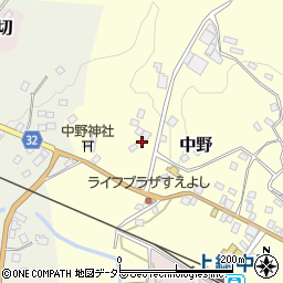 千葉県夷隅郡大多喜町中野468周辺の地図