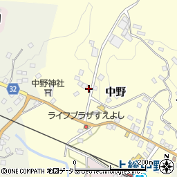 千葉県夷隅郡大多喜町中野467周辺の地図