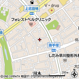 愛知県名古屋市守山区上志段味中屋敷周辺の地図
