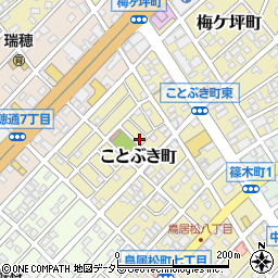 愛知県春日井市ことぶき町108周辺の地図