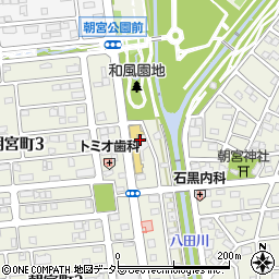 愛知県春日井市朝宮町周辺の地図