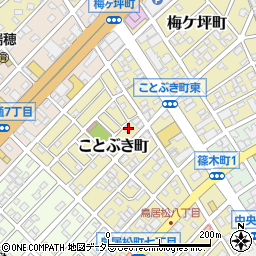 愛知県春日井市ことぶき町77周辺の地図