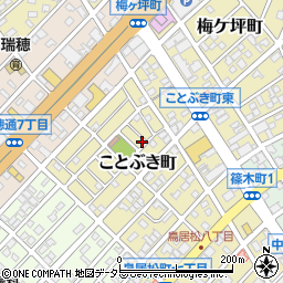 愛知県春日井市ことぶき町101周辺の地図
