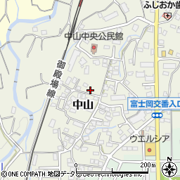 静岡県御殿場市中山655周辺の地図