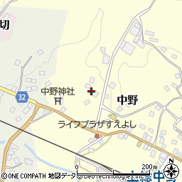 千葉県夷隅郡大多喜町中野450周辺の地図