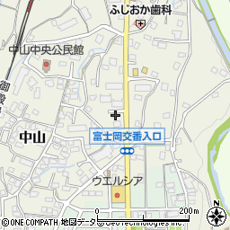 静岡県御殿場市中山715周辺の地図