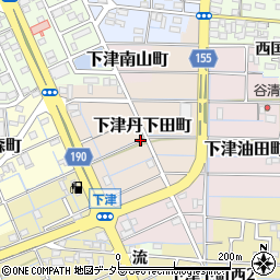 愛知県稲沢市下津丹下田町周辺の地図