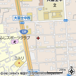 静岡県富士宮市万野原新田4158-2周辺の地図